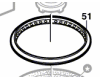 Bague de friction ponceuse exc. PEX 400 AE