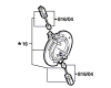 Couronne porte balais pour BOSCH PSB 600 RE