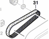 Courroie dent�e pour rabot GHO 40-82 C BOSCH