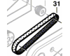 Courroie dent�e pour rabot GHO 15-82 / GHO 26-82 BOSCH