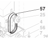 Courroie r�f. 27006-57 Proxxon