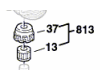 Douille � aiguilles pour PEX 125 AE BOSCH