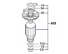 Induit BOSCH r�f. 1 614 010 252