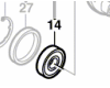 Roulement � billes rigide r�f. 1 600 905 032 BOSCH