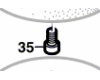 vis plateau de pon�age pour ponceuse excentrique PEX 12 AE
