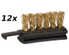 12x mini-brosses laiton pour brosse laiton Ø180mm PWR 180 CE