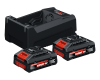 set EXPERT 2x batteries EXBA18V-40 + GAL 12V/18V-80 BOSCH