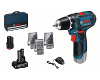 Perceuse-visseuse GSR 12V-15 Bosch - pack promo