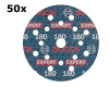 abrasifs EXPERT O780 Bosch Ø125mm (par 50)