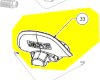 bouclier protège main réf. 5131035550 taille-haie Ryobi