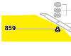 Ecrou de fixation de lame pour ALM 34