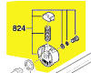 bouton sélection mode percussion réf. 2610Z05674 Skil