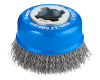 Brosse boisseau XLock Ø75mm fils acier ondulés clean for Metal