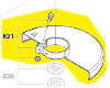 Capot de meulage pour 9785, 9786 Skil