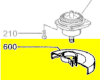 Capot de meulage Ø230mm réf. 4931383146 AEG