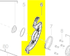 Capot pendulaire protection lame réf. 4931454261 AEG