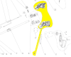 Carter moteur coupe-bordures Ryobi réf. 5131041443