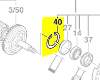 Circlip réf. 1 600 119 011 Bosch