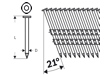 clous tête ronde 21° lisse pour GSN 90-21 RK BOSCH