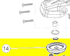 couronne renvoi d'angle réf. 5131033139 Ryobi