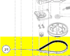 courroie de transmission réf. 5131042251 tondeuse à gazon Ryobi