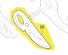 Couteau de rechange pour sécateur GGP 12V-25 Bosch
