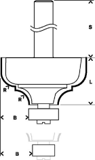 fraise à profiler roulement type C