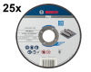 25 disques à tronçonner PRO Metal Ø125mm Bosch