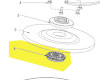 écrou fixation accessoires réf. 5131041173 Ryobi