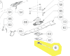 écrou inox fixation lame tondeuse Ryobi réf. 5131035663