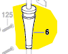 Manchon de cable d'alimentation - Ø9,7-Ø12x89mm