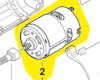 Moteur courant continu réf. 1 607 022 64L BOSCH