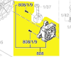 Moteur entraînement roue Indego réf. F 016 104 251 Bosch