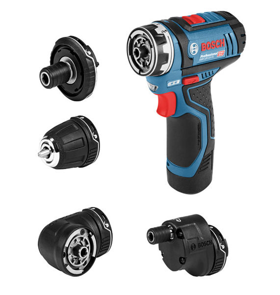 Visseuse Sans Fil Gsr 12v 15 Fc Flexiclick Bosch 4 Porte Outil