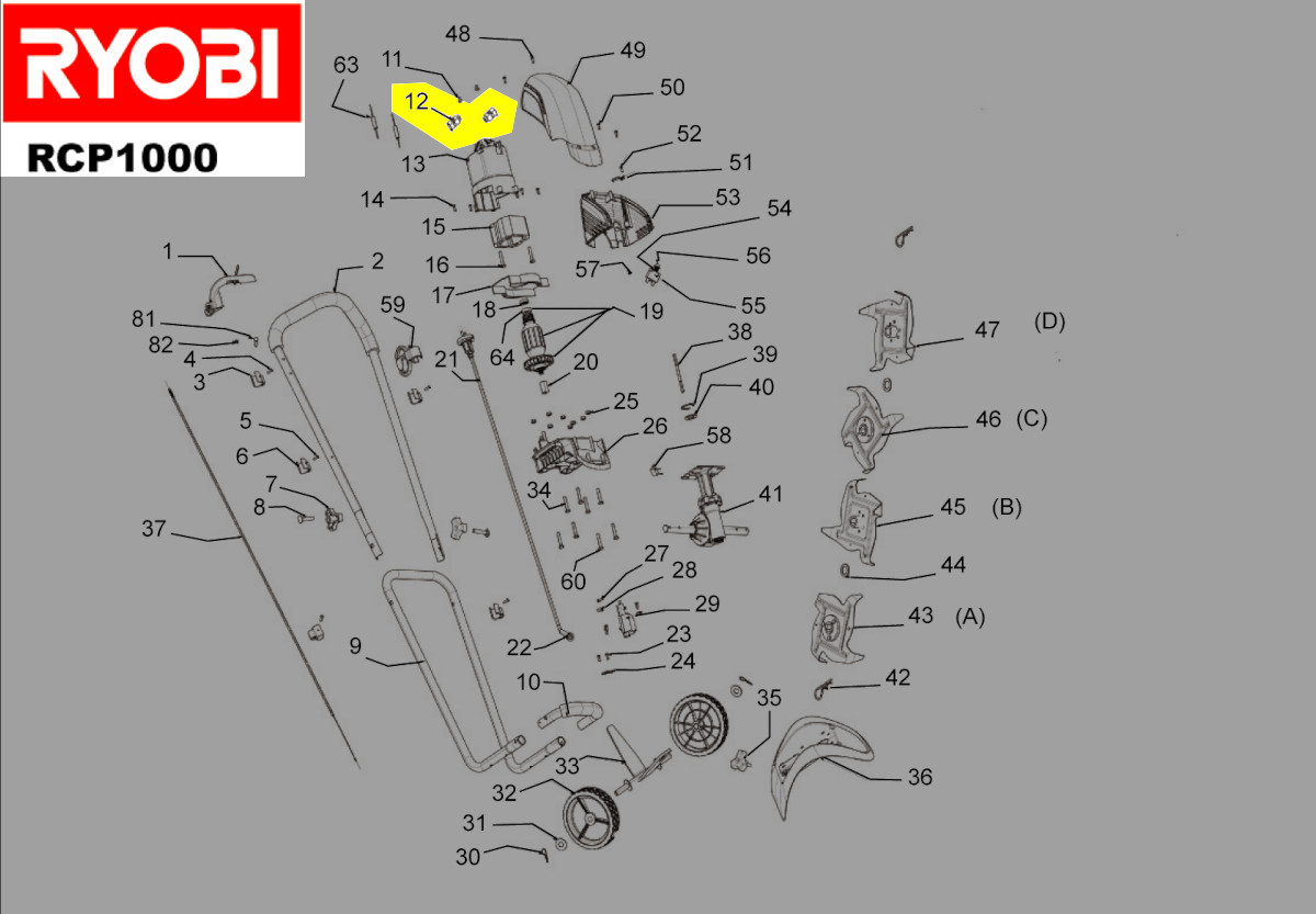 Tous Les Balais Charbon Ryobi - Scie