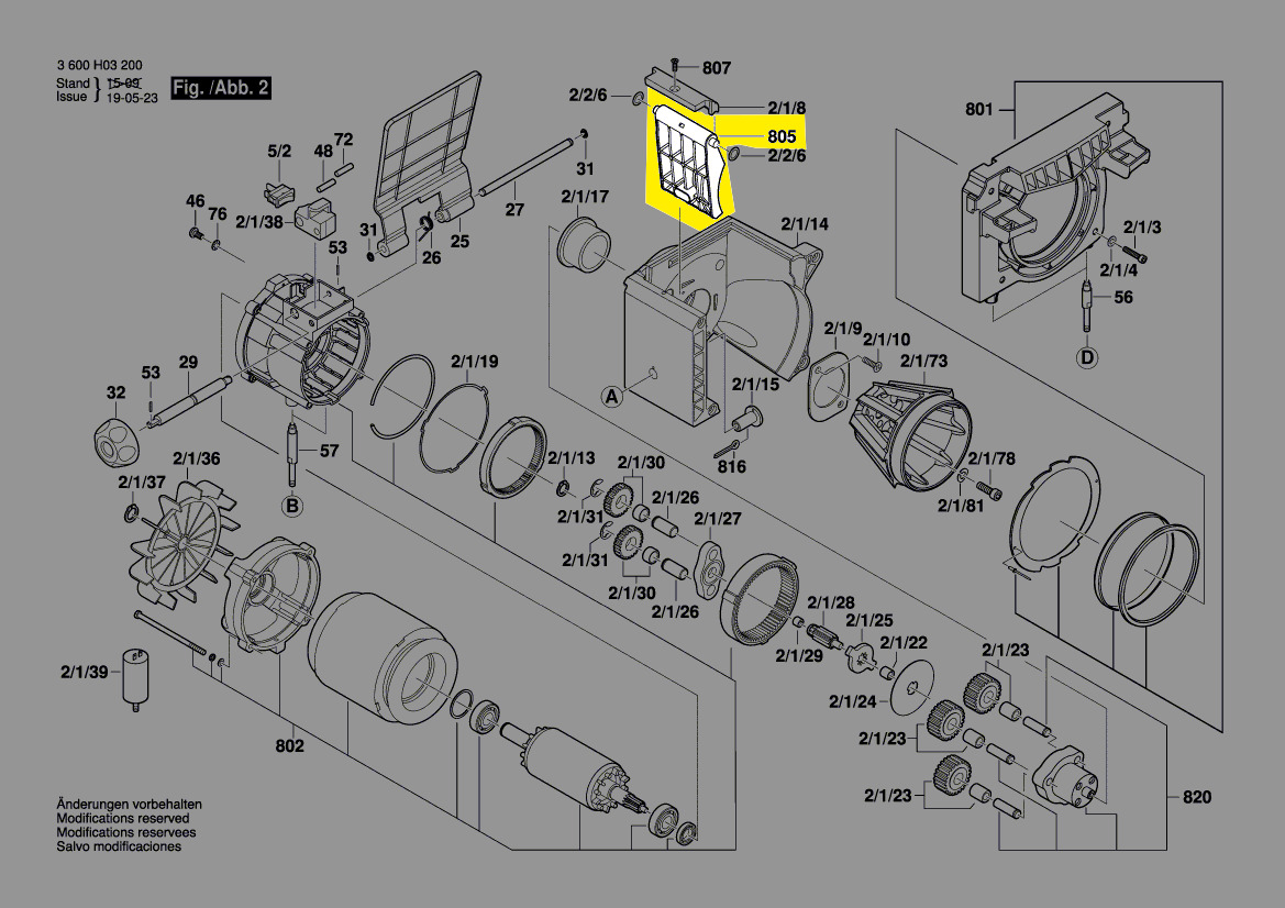 Contre Lame Broyeur Bosch Axt 25 Tc Tôle guidage contre plaque broyeur Bosch AXT25TC AXT23TC pièce 2609004916