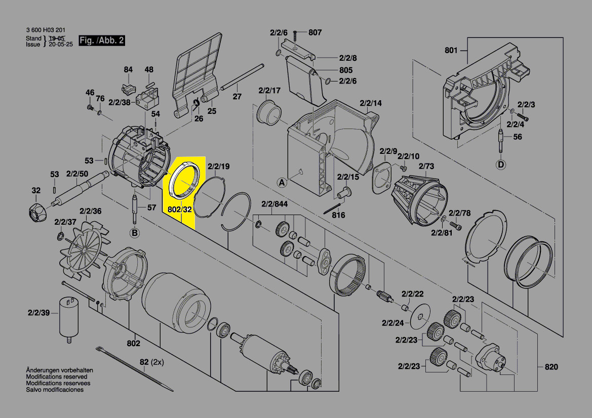 Pièces Détachées Broyeur Bosch Axt 22 D couronne dentée AXT25TC AXT23TC AXT22D Bosch pièce détachée 2609003851