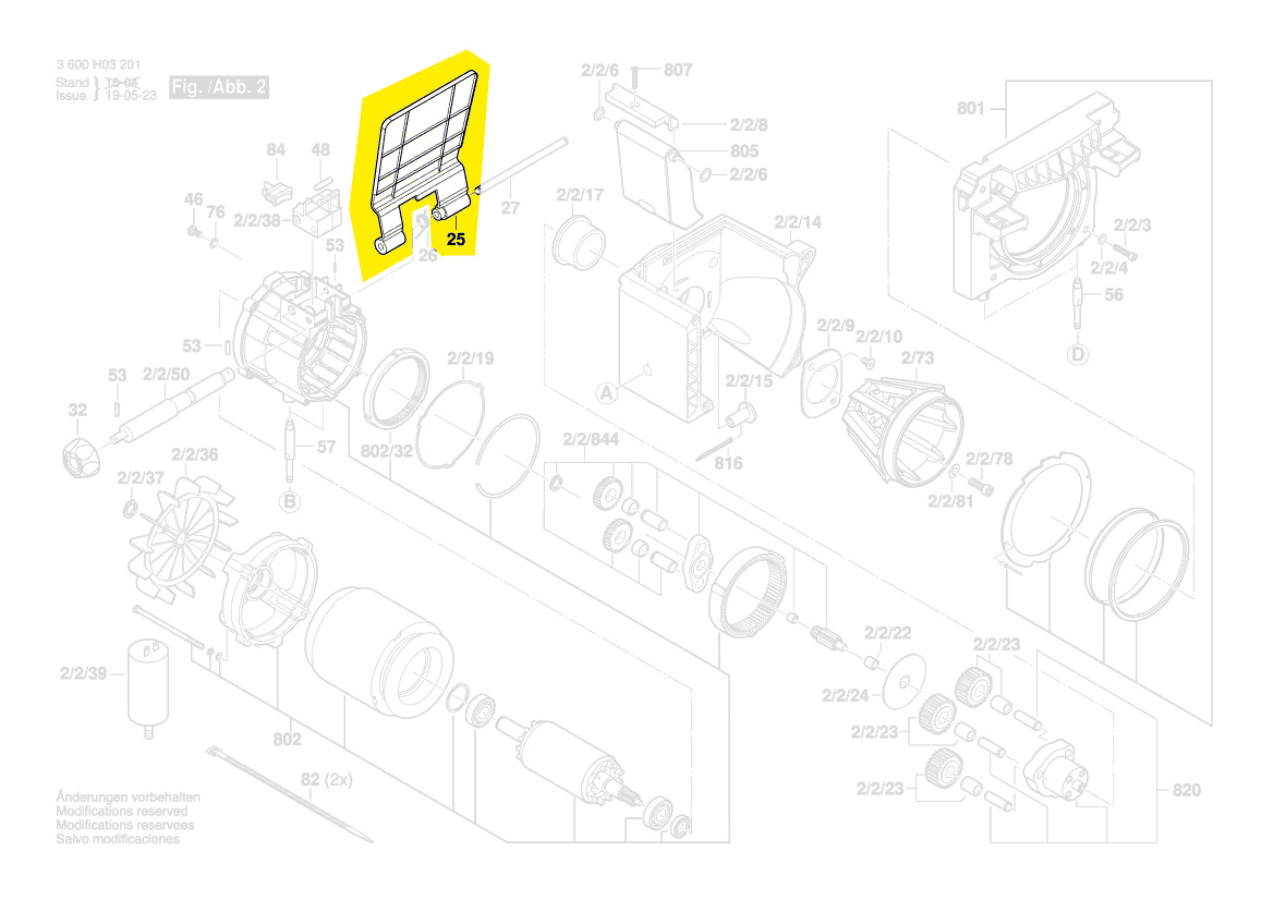 Pièces Détachées Broyeur Bosch Axt 22 D