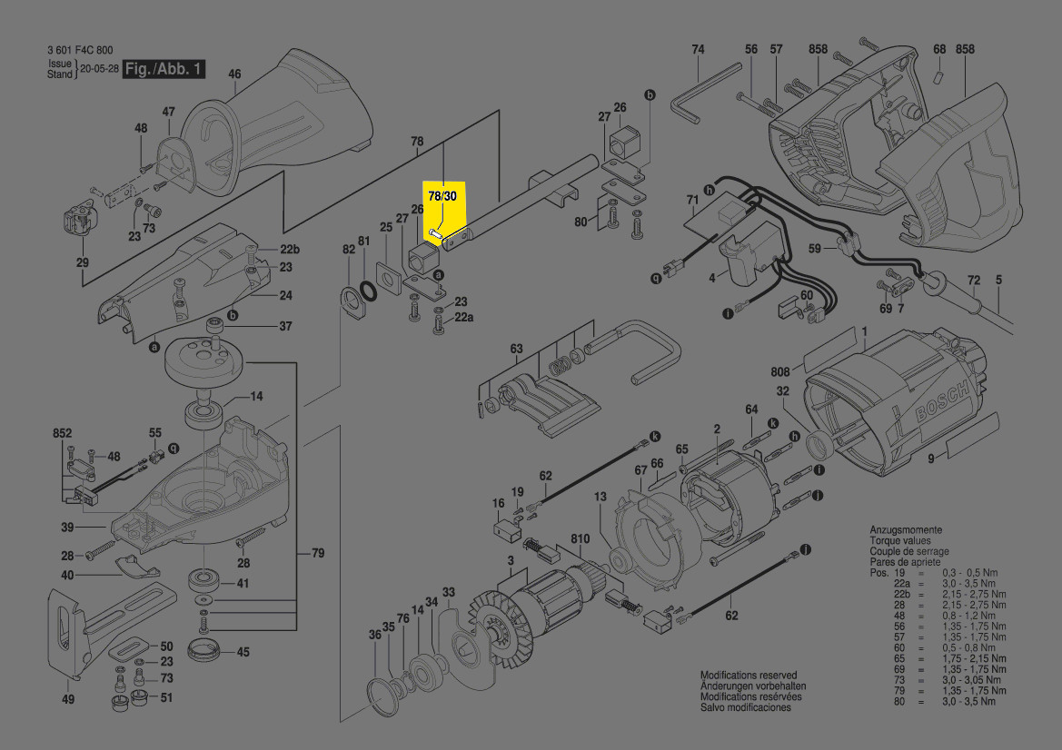 Ersatz Klingenhalter 1619PA4168 - Für Bosch GSA1100E, RS7, PSA900E Säbelsägen