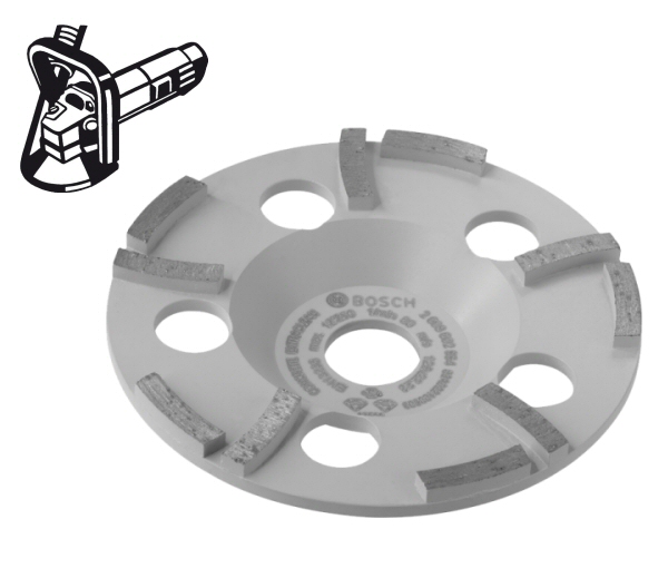 FANZTOOL Meule Diamantée 125 Mm Avec Capot D'aspiration Pour Meuleuse D