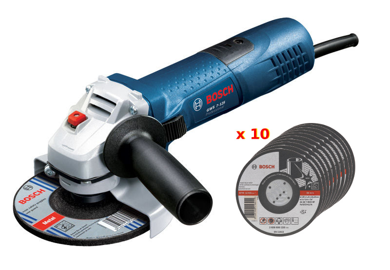 Gws 7 125 Meuleuse Angulaire Bosch O125mm Disques Tronconnage