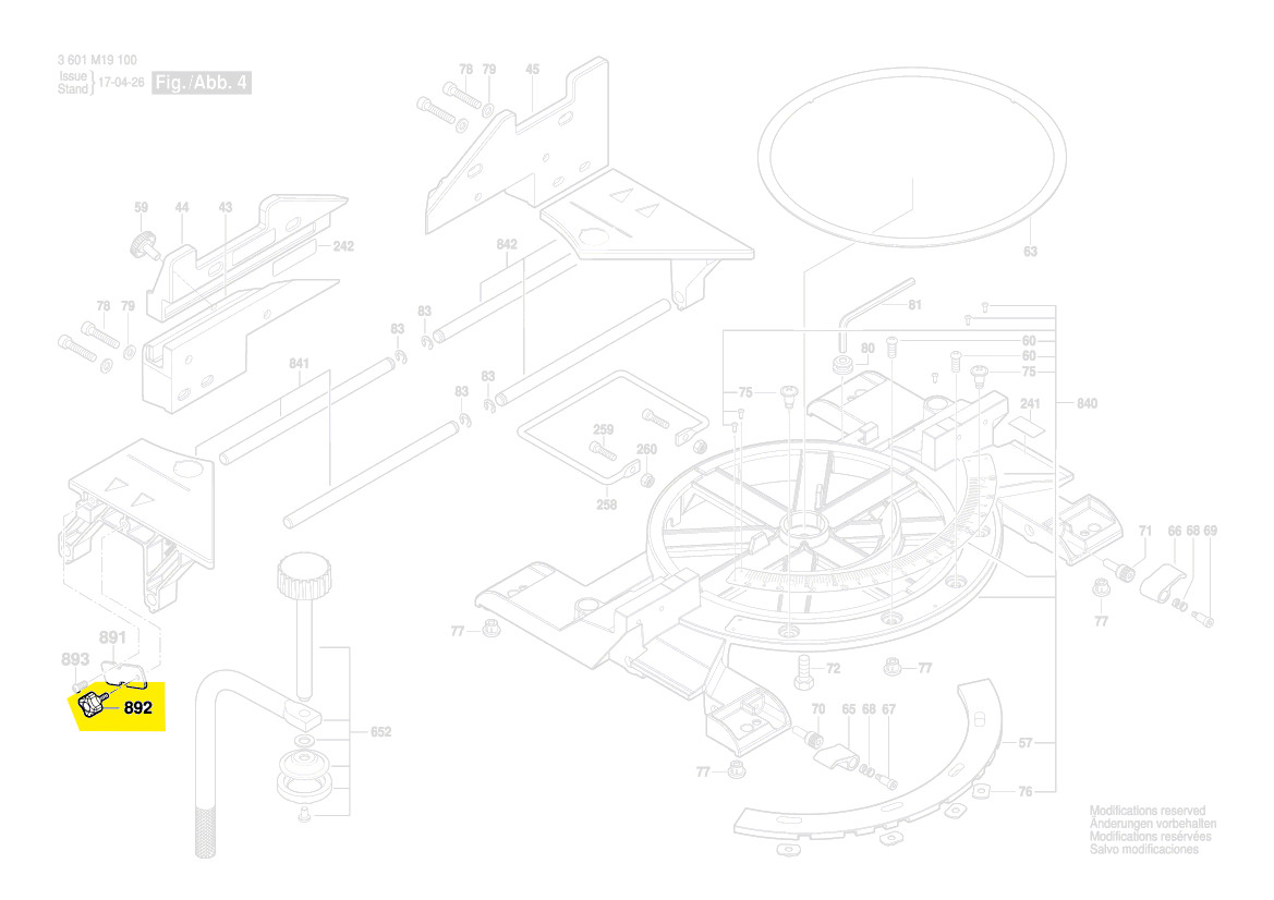 KNIPEX 12 49 23 Butée De Longueur De Rechange Pour 12 42 / 52 195