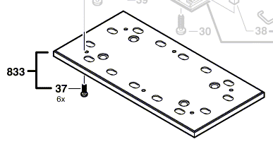 Plaque Mousse Patin Ponceuse Bosch Pss300ae Pss280a 2609000942