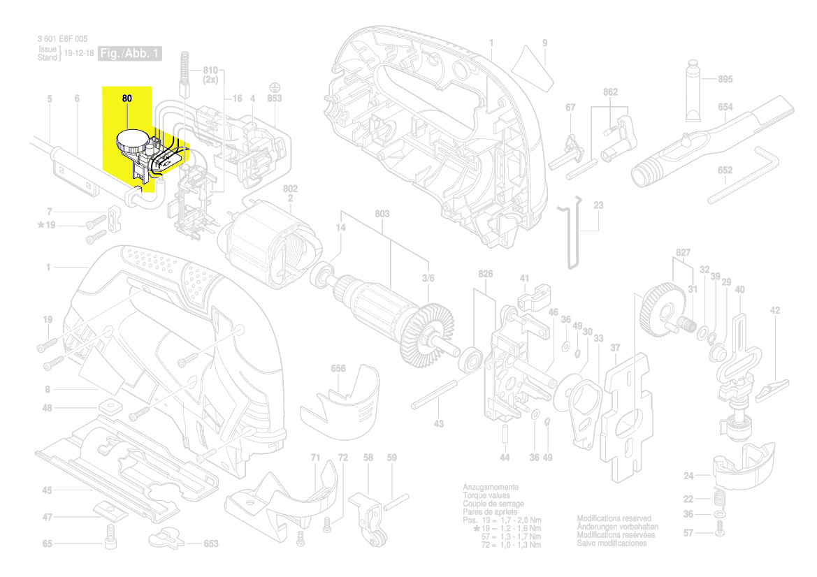 Variateur de vitesse réf. 1 619 P16 839 Bosch