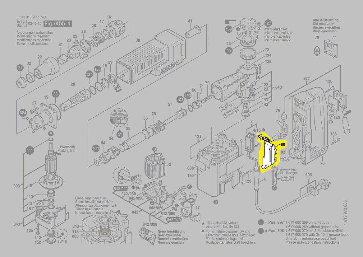 Variateur de vitesse réf. 1 607 233 5CV Bosch