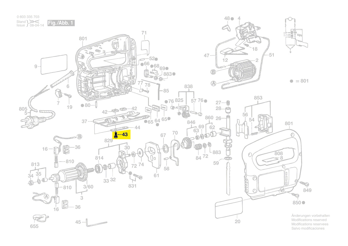 Vis Plaque Base Pst54pe Pst58pe Pst65pe Bosch Piece Detachee