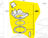 Déflecteur aspiration ponceuse Skil 7220 et 7226