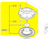 assiette nettoyage filtre réf. 1 607 000 F50 Bosch
