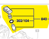 Bloqueur d\'axe réf. 1 607 000 V41 BOSCH