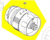 Boîte d'engrenage planetaire réf. 1 600 A01 MP5 Bosch